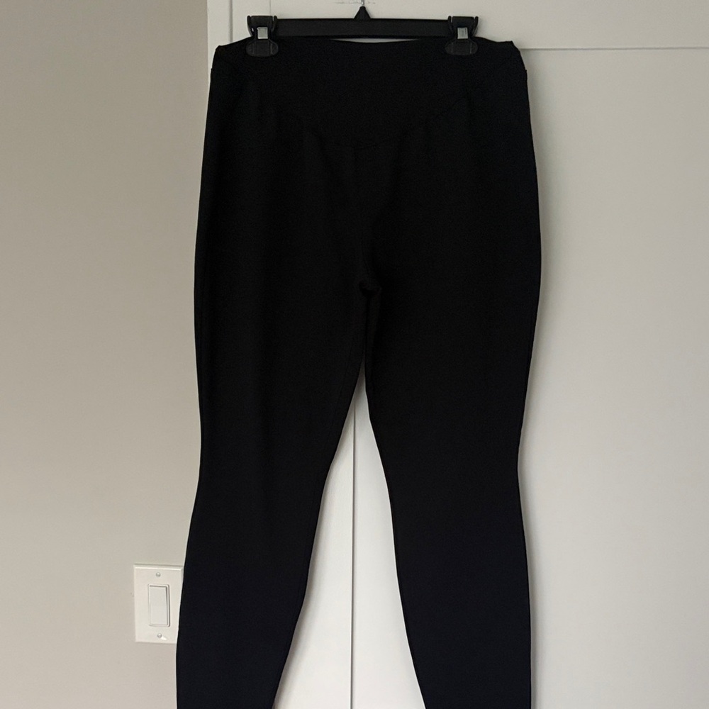 a:glow Maternity Black Ponte Leggings